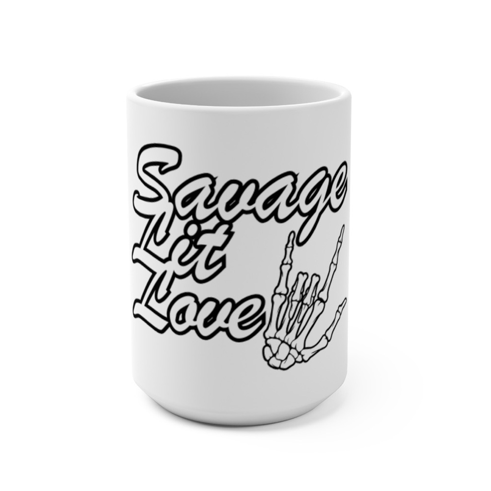 Savage Lit Love White Coffee Mug
